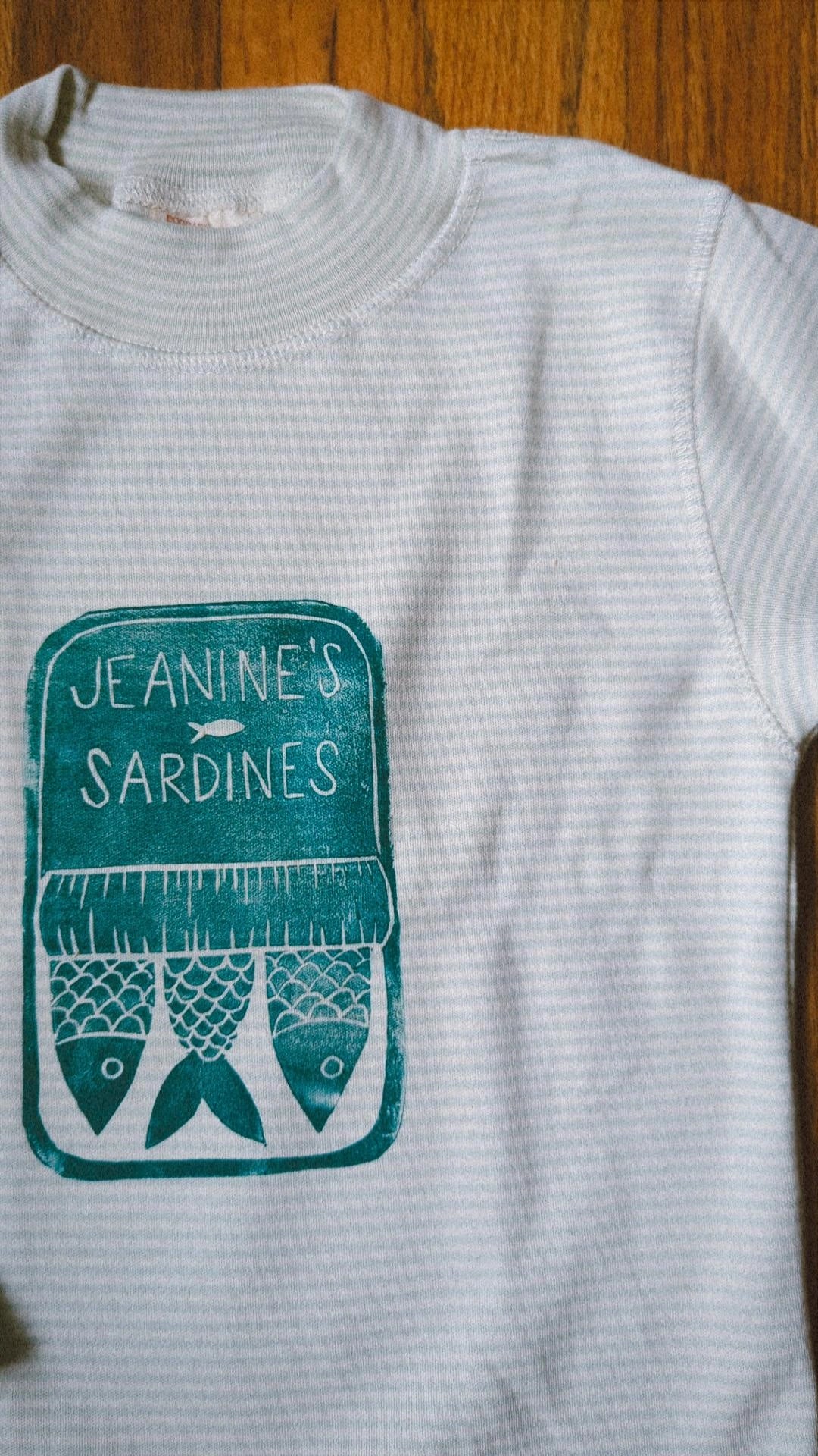 block printed organic cotton long sleeve - 18-24 months