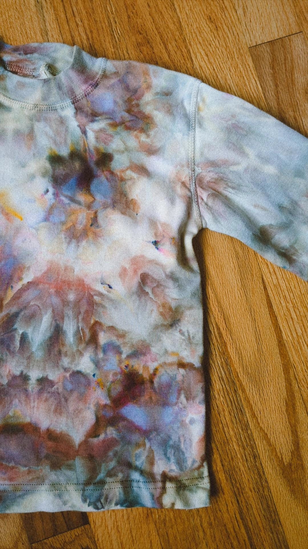 ice dyed organic cotton long sleeve - 5/6 years