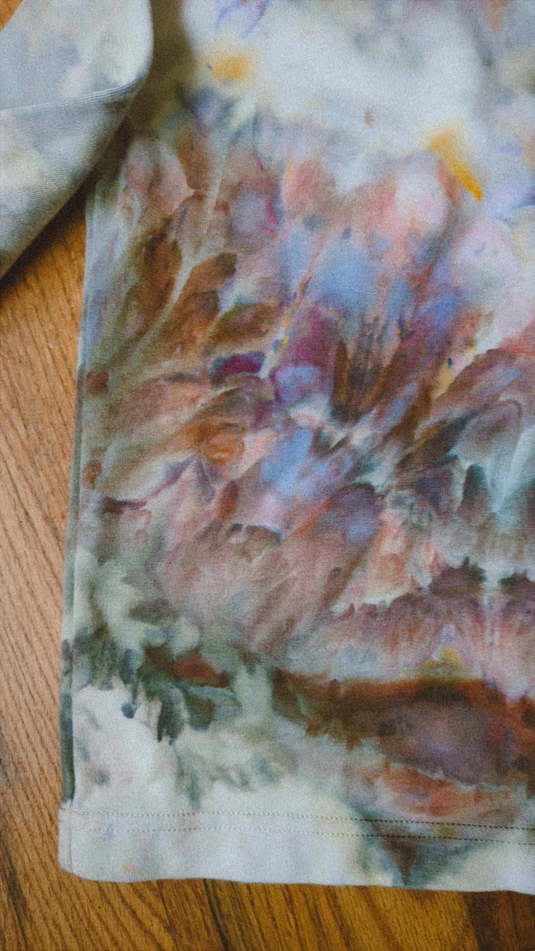 ice dyed organic cotton long sleeve - 5/6 years