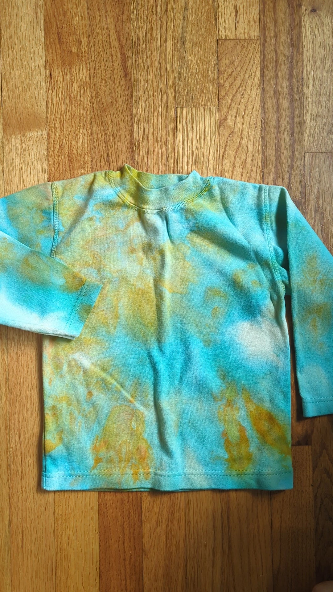 ice dyed organic cotton long sleeve - 5/6 years