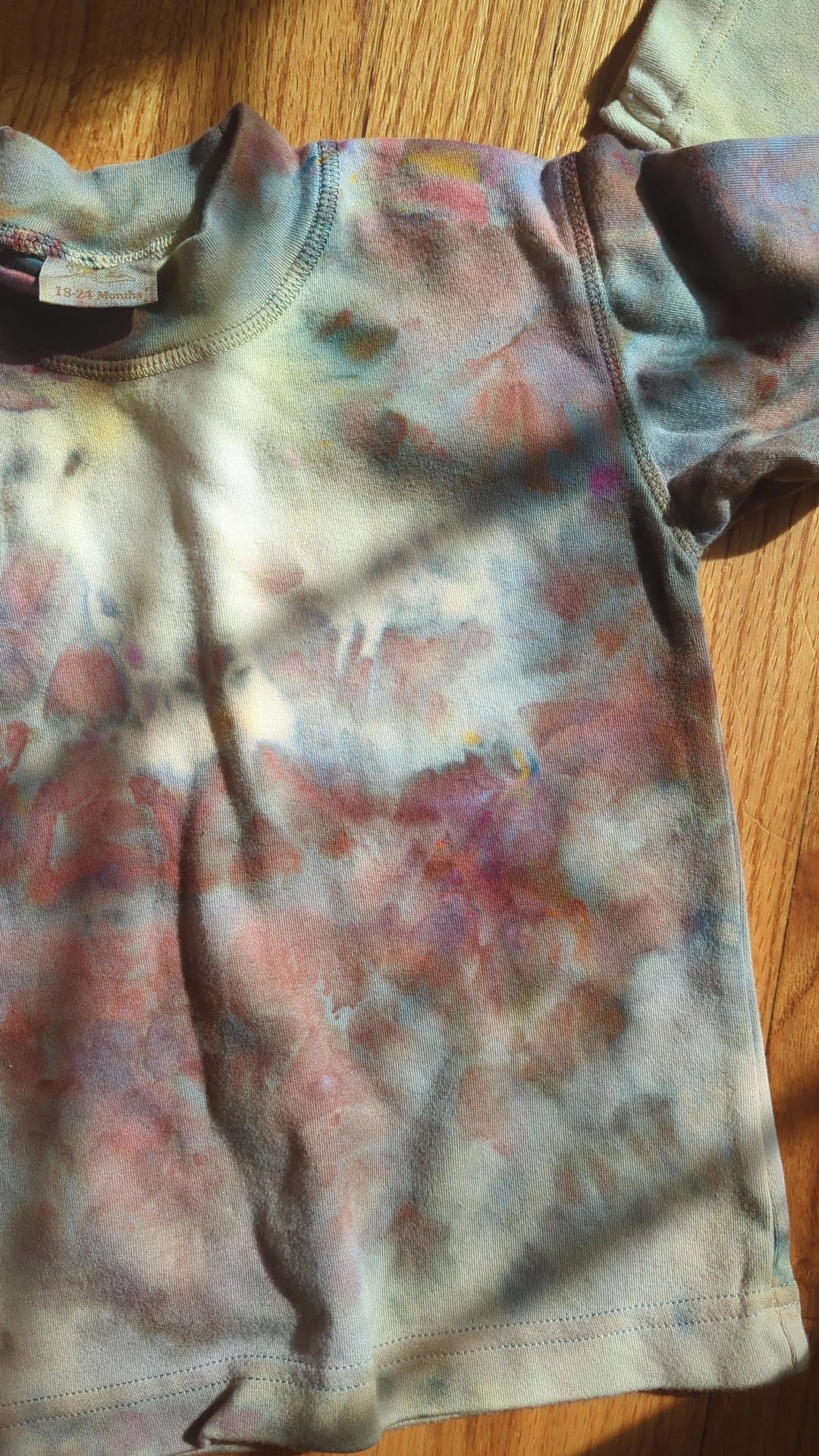 ice dyed organic cotton long sleeve - 18 - 24 months