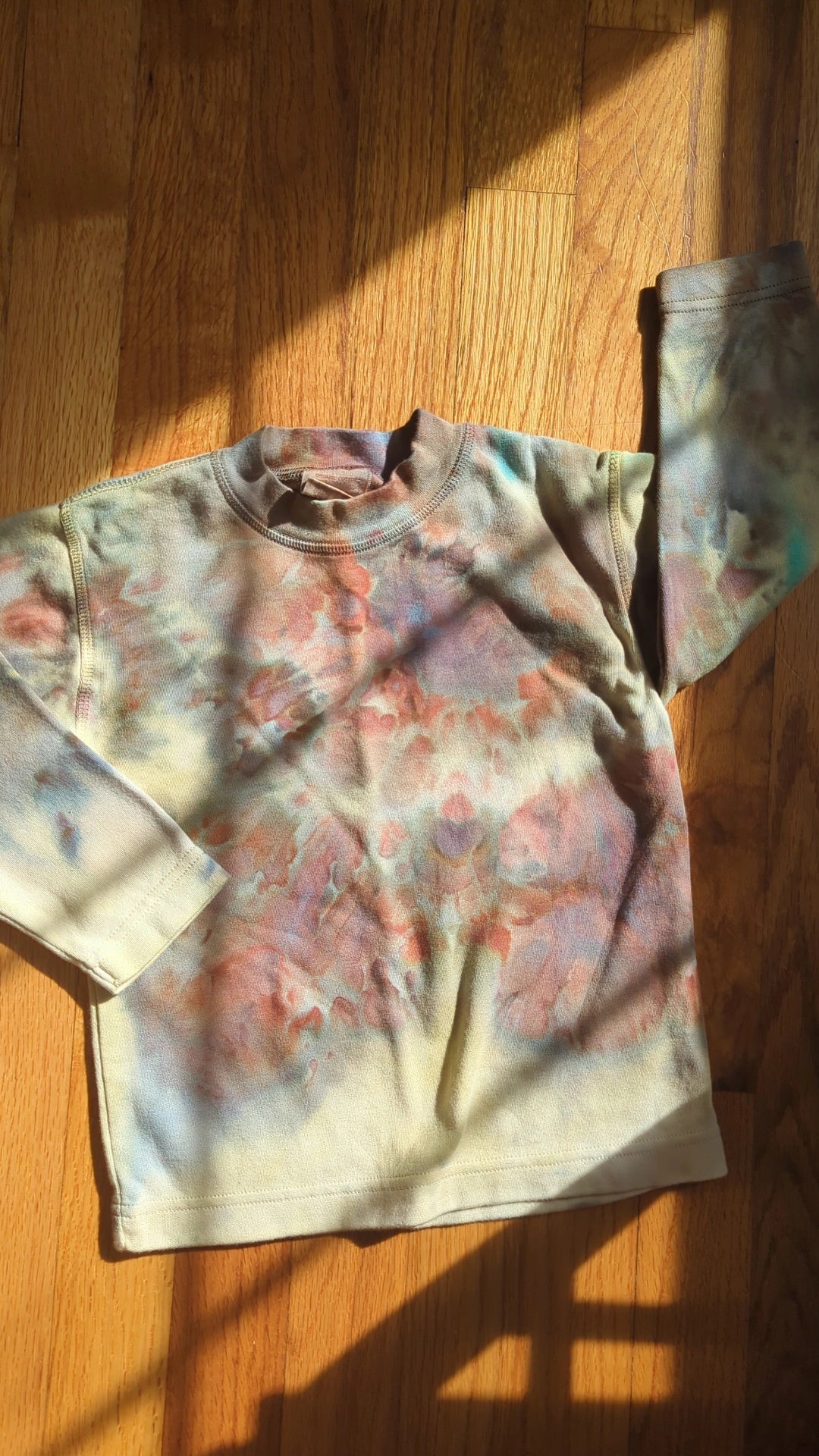 ice dyed organic cotton long sleeve - 18 - 24 months