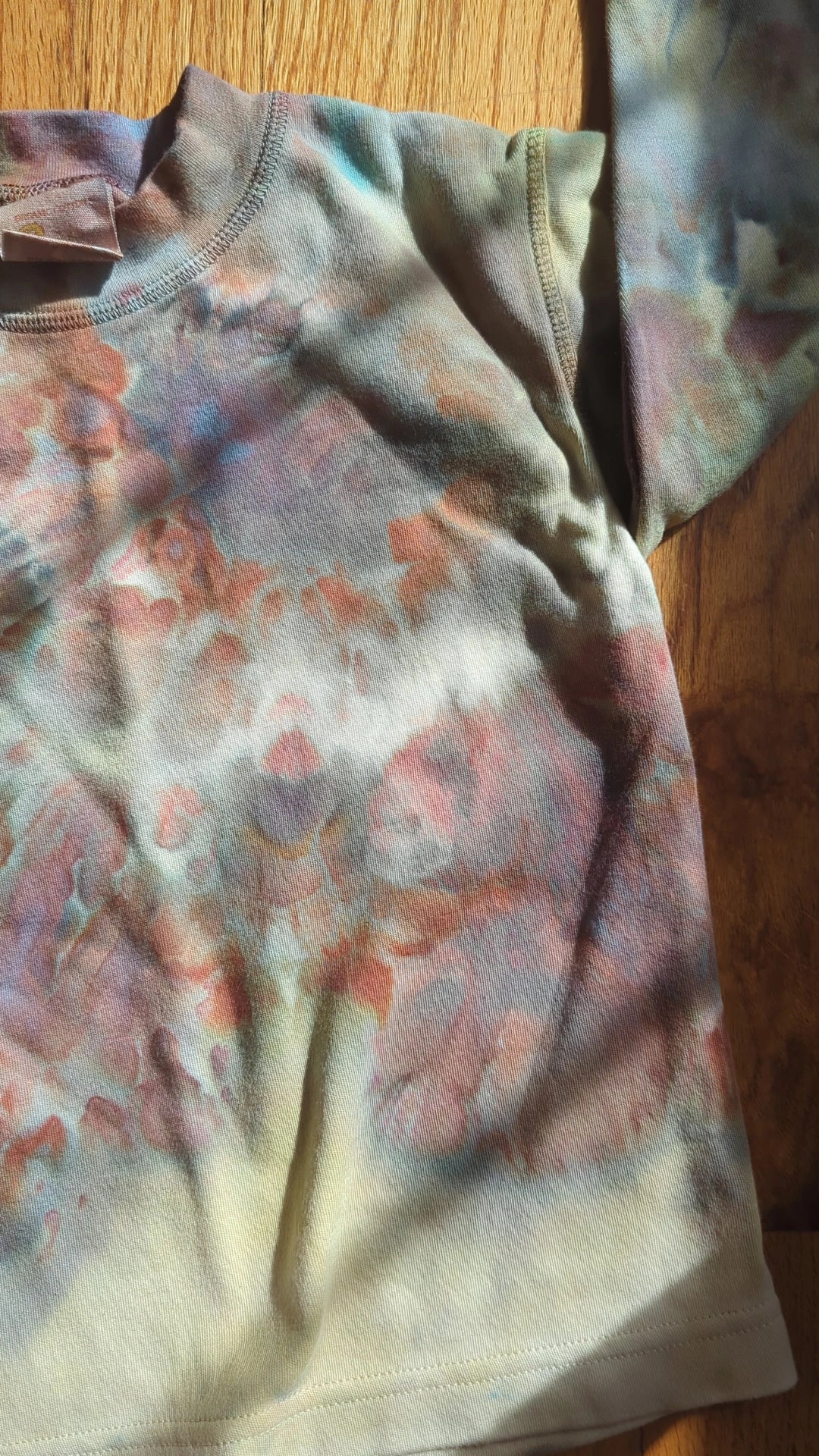 ice dyed organic cotton long sleeve - 18 - 24 months