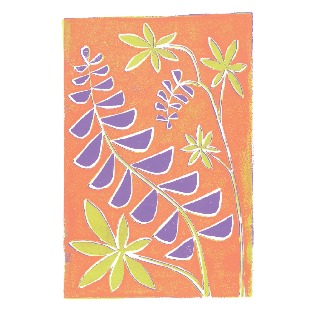 lupine, 9x12