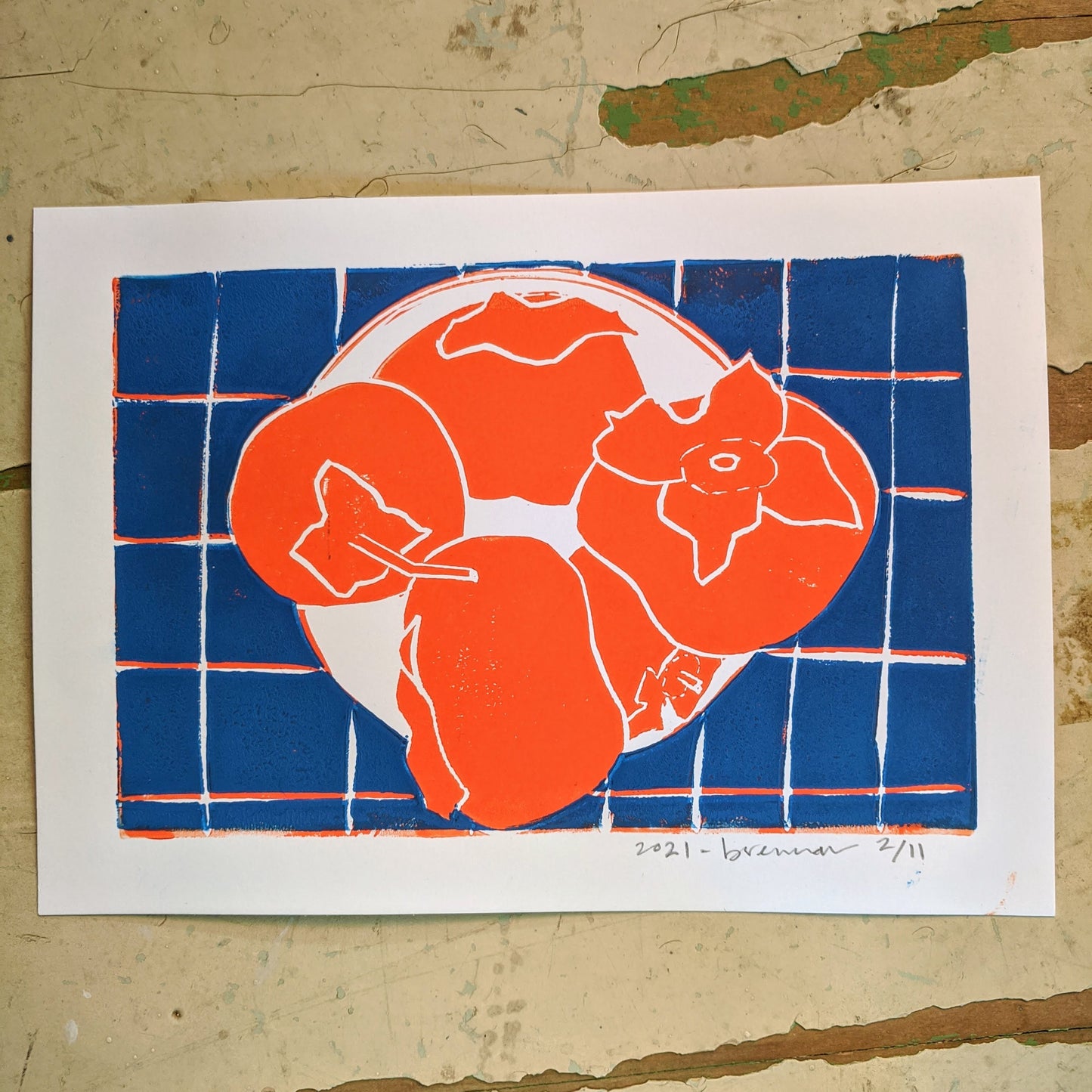 persimmon, 5x7