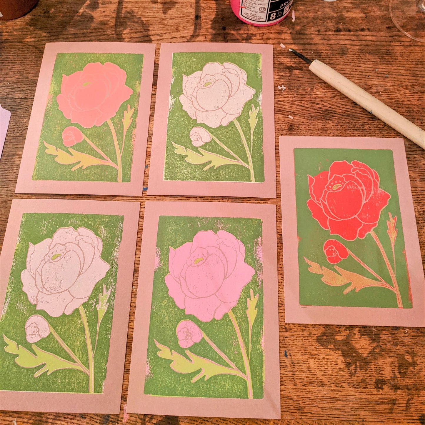peony, 5x7