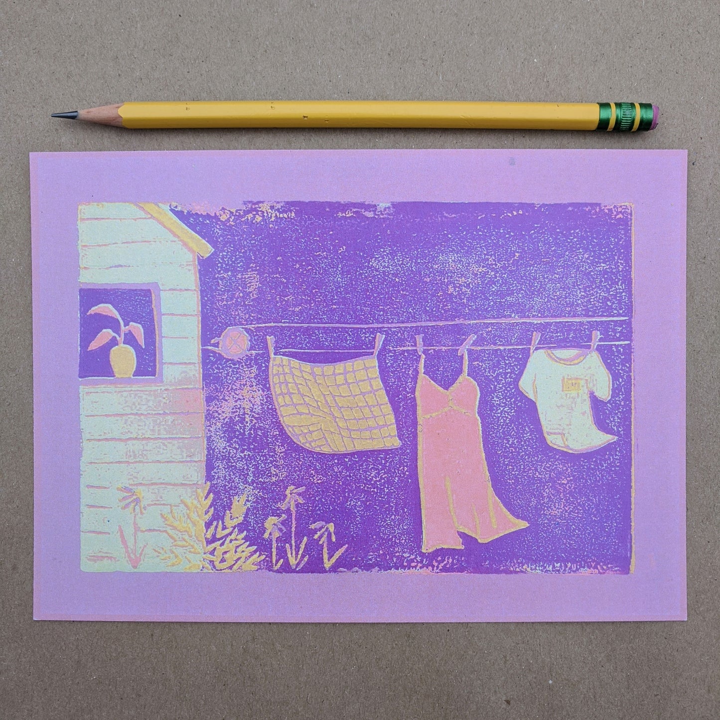 laundry, set of four 5x7 prints