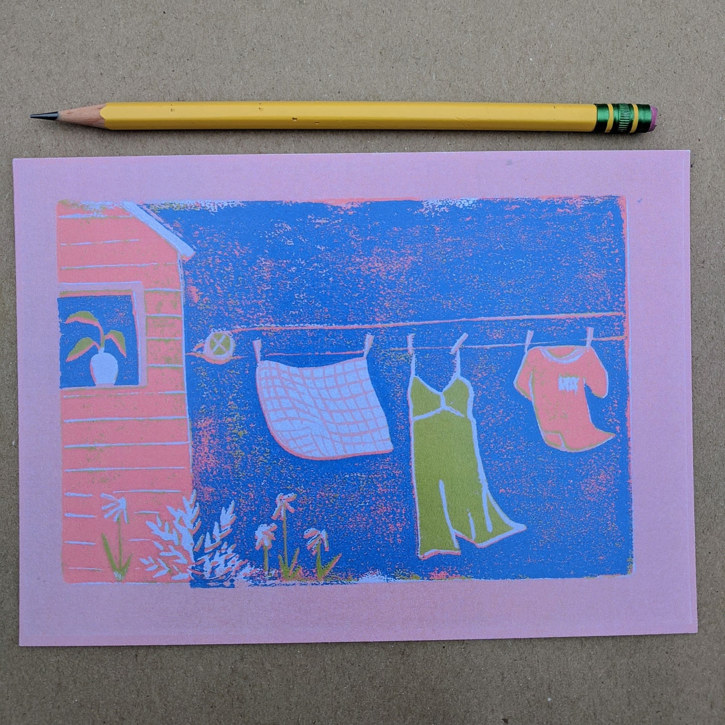 laundry, set of four 5x7 prints