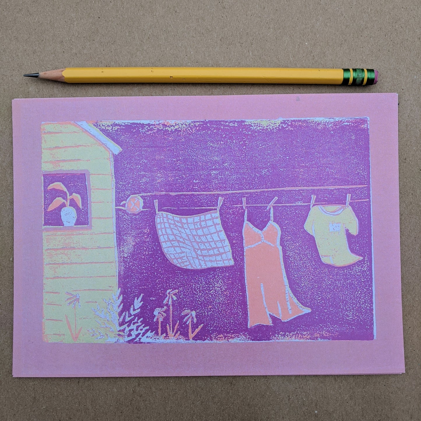 laundry, set of four 5x7 prints
