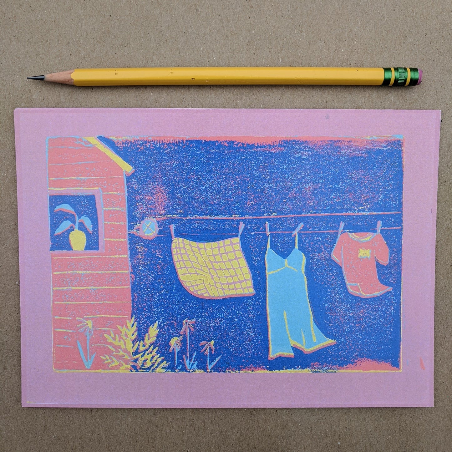 laundry, set of four 5x7 prints