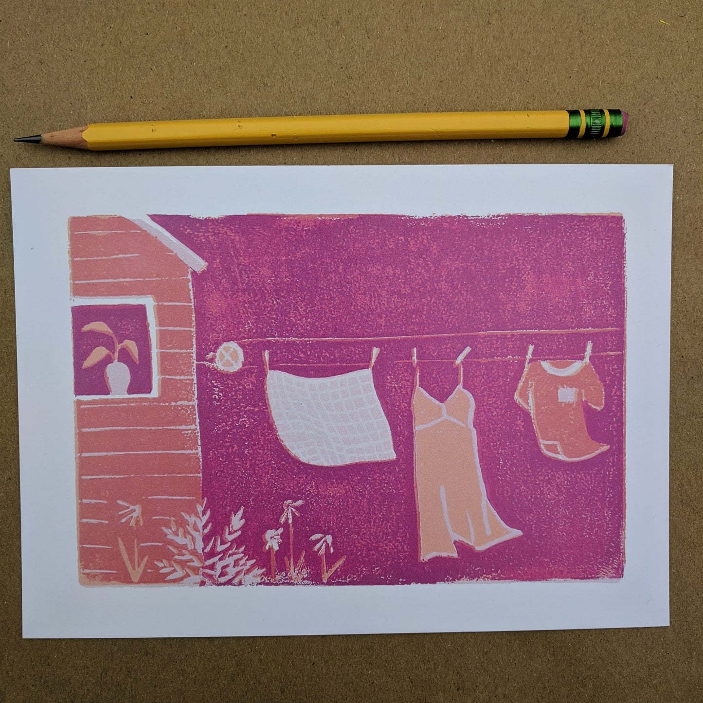laundry, set of six 5x7 prints