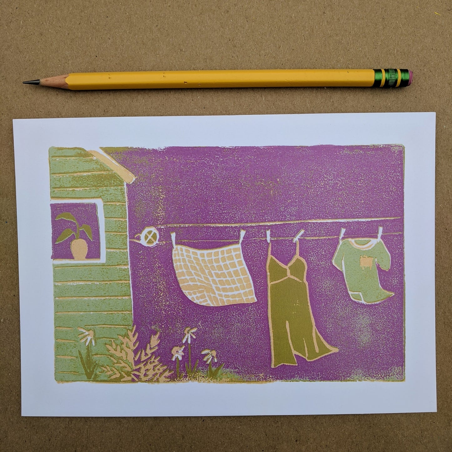 laundry, set of six 5x7 prints
