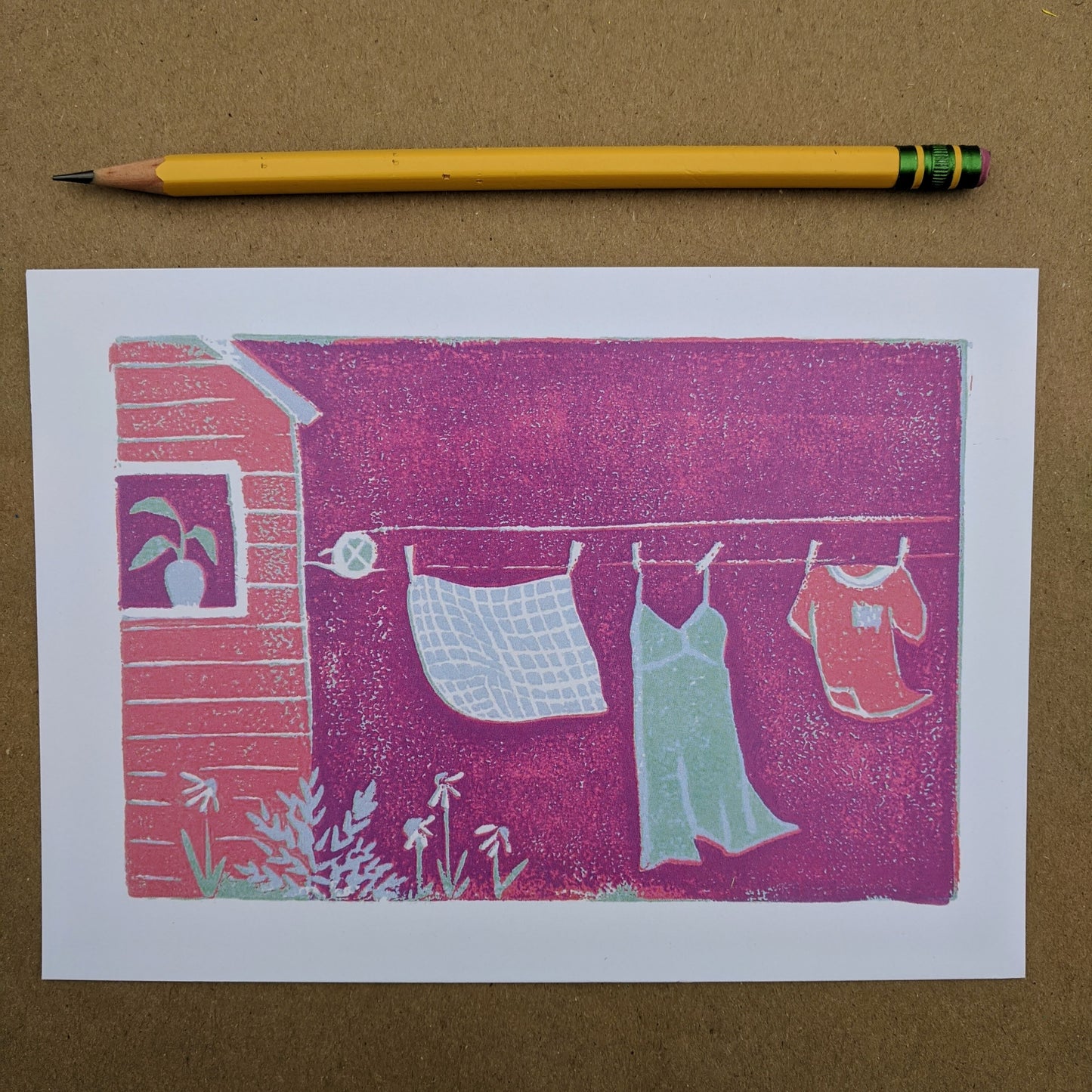 laundry, set of six 5x7 prints