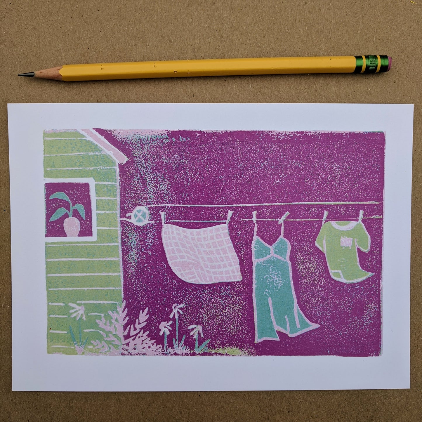 laundry, set of six 5x7 prints