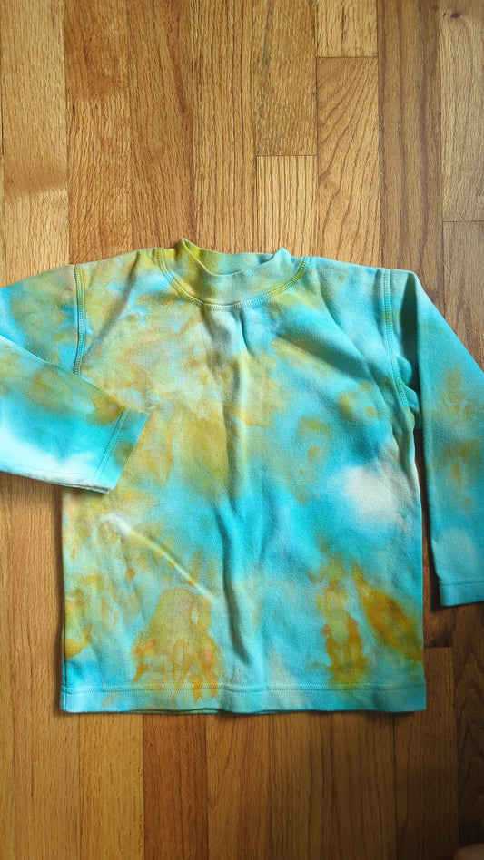 ice dyed organic cotton long sleeve - 5/6 years