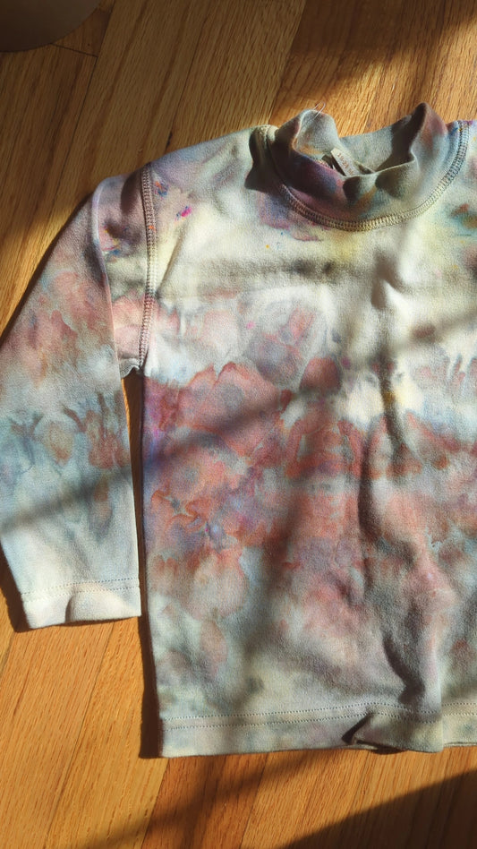 ice dyed organic cotton long sleeve - 18 - 24 months